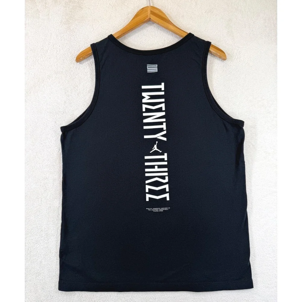 Jordan Twenty Three Tank Top Mens L Black Jumpman Graphic Basketball Nike 2019